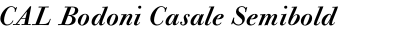 CAL Bodoni Casale Semibold Italic